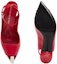 Shop (W) Alexander McQueen Kulit Selipar Terbuka Bertali 'Merah' 757489WIEA16088