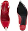Shop (W) Alexander McQueen Kulit Selipar Terbuka Bertali 'Merah' 757489WIEA16088