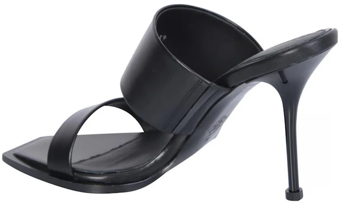 (W) Alexander McQueen Sandalo in Pelle Tacco Alto Nero Aperto ''Fashion Sandal'' 747581WIDQ01000 Shop (W) Alexander McQueen Sandalo in Pelle Tacco Alto Nero Aperto ''Fashion Sandal'' 747581WIDQ01000