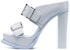 (W) Sandal Terbuka Kulit Alexander McQueen 'Biru' dengan Gesper 734985WHSWD4559