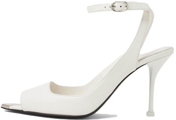 (W) Alexander McQueen Kulit Sandal Terbuka Bertali 'Putih' 757489WIEA19359 Buy (W) Alexander McQueen Kulit Sandal Terbuka Bertali 'Putih' 757489WIEA19359