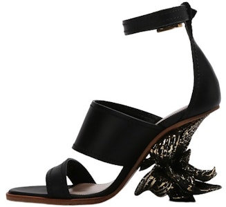 (W) 알렉산더 맥퀸 가죽 오픈토 플랫 샌들 (블랙) 21831WHXZC1088 Buy (W) 알렉산더 맥퀸 가죽 오픈토 플랫 샌들 (블랙) 21831WHXZC1088