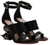 Lookbook (W) Sandal Kulit Terbuka Tanpa Tumit Alexander McQueen 'Hitam' 21831WHXZC1088