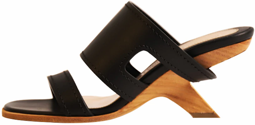 (Women) Alexander McQueen Leather Open Toe Slide 'Black' 621840WHXZ71039 Buy (Women) Alexander McQueen Leather Open Toe Slide 'Black' 621840WHXZ71039