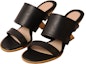 Lookbook (W) Alexander McQueen Selipar Kulit Terbuka 'Hitam' 621840WHXZ71039