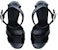 (W) Alexander McQueen Selipar Kulit Terbuka 'Black Fashion' 710039WIC761081