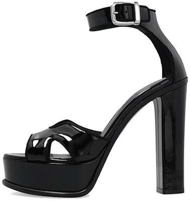 (W) 알렉산더 맥퀸 14cm 블랙 가죽 피프토 힐 샌들 710039WHJUX1081 Buy (W) 알렉산더 맥퀸 14cm 블랙 가죽 피프토 힐 샌들 710039WHJUX1081