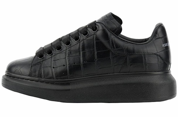 (Women) Alexander McQueen Leather Platform 'Crocodile Black' 676699WIAW01000 Buy (Women) Alexander McQueen Leather Platform 'Crocodile Black' 676699WIAW01000