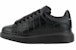 (W) Alexander McQueen Kulit Platform 'Crocodile Hitam' 676699WIAW01000
