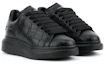 Order (Women) Alexander McQueen Leather Platform 'Crocodile Black' 676699WIAW01000