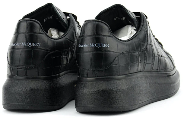(Women) Alexander McQueen Leather Platform 'Crocodile Black' 676699WIAW01000 Shop (Women) Alexander McQueen Leather Platform 'Crocodile Black' 676699WIAW01000