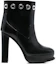 Order (W) Bota de Tobillo Alexander McQueen de Plataforma de Cuero 'Tacón Alto Negro' 734970WHSWD1081
