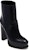(W) But Ankle Platform Kulit Alexander McQueen 'Hitam' 734969WHSW01000