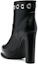 Shop (W) Bota de Tobillo Alexander McQueen de Plataforma de Cuero 'Tacón Alto Negro' 734970WHSWD1081