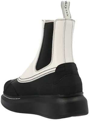 (Women) Alexander McQueen Leather Platform Chelsea Boot 'Black White' 676724WHX5Y9507 Lookbook (Women) Alexander McQueen Leather Platform Chelsea Boot 'Black White' 676724WHX5Y9507