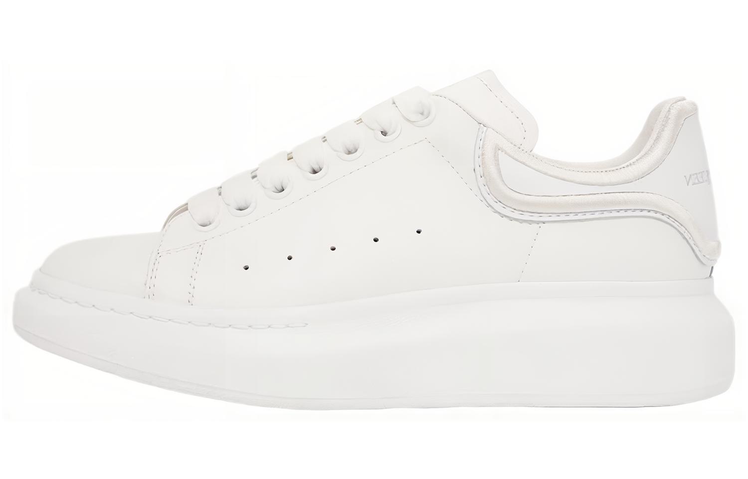 (Women) Alexander McQueen Leather Platform Low-Top 'White' 685666WIBN59000