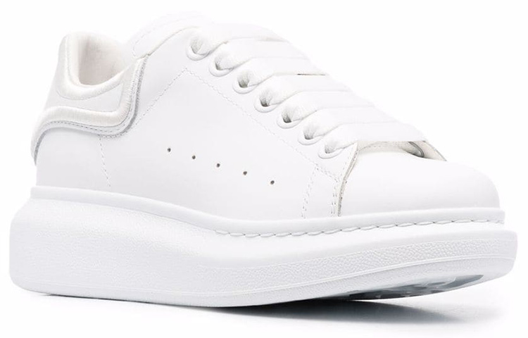 Order (W) Alexander McQueen Zapatillas Plataformas Bajas de Cuero 'Blancas' 685666WIBN59000