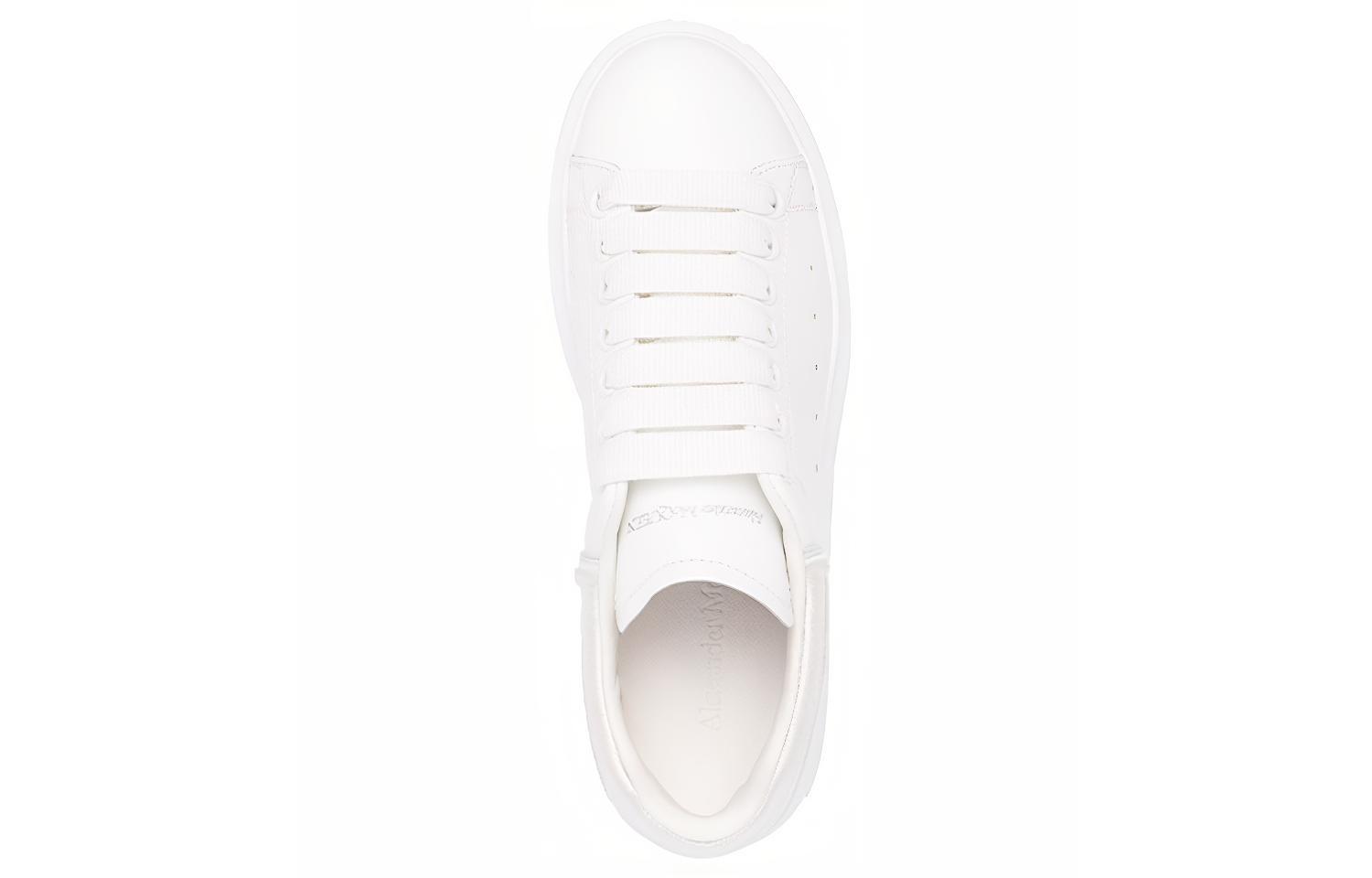 Lookbook (Women) Alexander McQueen Leather Platform Low-Top 'White' 685666WIBN59000