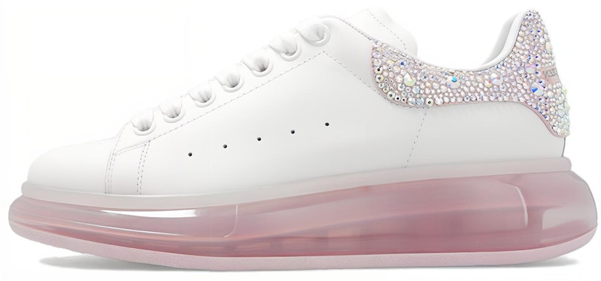 (Women) Alexander McQueen Leather Platform Low Top 'White Silver' 733019WICYC8937 Buy (Women) Alexander McQueen Leather Platform Low Top 'White Silver' 733019WICYC8937