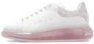 Buy (Women) Alexander McQueen Leather Platform Low Top 'White Silver' 733019WICYC8937