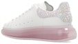 Shop (W) Alexander McQueen Kulit Platform Top Rendah 'Putih Perak' 733019WICYC8937