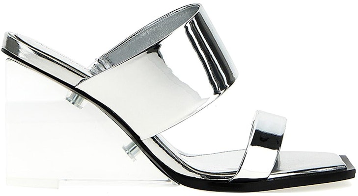 (Women) Alexander McQueen Leather Platform Open-Toe Sandals 'Silver' 747190W4WG08100 Order (Women) Alexander McQueen Leather Platform Open-Toe Sandals 'Silver' 747190W4WG08100