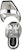 (W) Alexander McQueen Sandal Platform Kulit Hujung Terbuka 'Silver' 747190W4WG08100