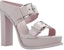 (W) Alexander McQueen Kasut Platform Kulit Peep Toe 'Ungu' 734985WHSWD5739