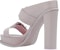 (W) Alexander McQueen Kasut Platform Kulit Peep Toe 'Ungu' 734985WHSWD5739