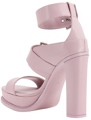 (Women) Alexander McQueen Leather Platform Sandal 'Pink Buckle' 734984WHSWD5739 Lookbook (Women) Alexander McQueen Leather Platform Sandal 'Pink Buckle' 734984WHSWD5739