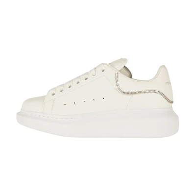 (W) Alexander McQueen Leather Platform Sneaker 'White Fashion'