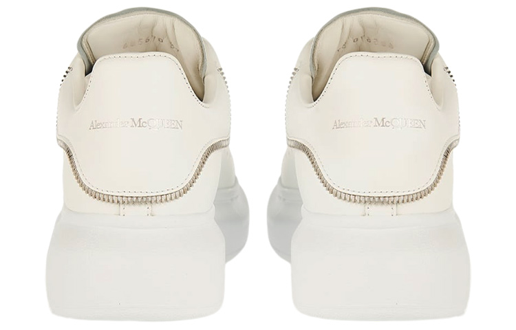 (W) Alexander McQueen Leather Platform Sneaker 'White Fashion' 圖 4