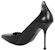 (W) Alexander McQueen Kulit Stiletto Hujung Runcing 'Hitam' 709996WHSWD1081