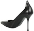 Lookbook (Women) Alexander McQueen Leather Pointed-Toe Stiletto 'Black' 709996WHSWD1081