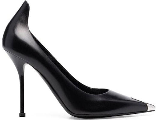 (Women) Alexander McQueen Leather Pointed-Toe Stiletto 'Black' 709996WHSWD1081 Shop (Women) Alexander McQueen Leather Pointed-Toe Stiletto 'Black' 709996WHSWD1081
