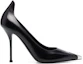Shop (Women) Alexander McQueen Leather Pointed-Toe Stiletto 'Black' 709996WHSWD1081