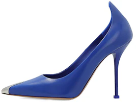 (Women) Alexander McQueen Leather Pointed High Heels 'Blue' 709996WHSWD4394 (Women) Alexander McQueen Leather Pointed High Heels 'Blue' 709996WHSWD4394