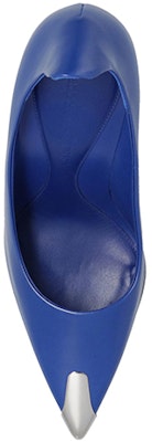 (Women) Alexander McQueen Leather Pointed High Heels 'Blue' 709996WHSWD4394 Shop (Women) Alexander McQueen Leather Pointed High Heels 'Blue' 709996WHSWD4394