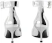 Shop (Women) Alexander McQueen Leather Pointed Toe Buckle Stiletto 'Silver' 744483W4WG18100