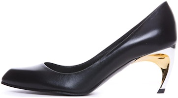 (Women) Alexander McQueen Leather Pointed Toe Slip-On Stiletto 6.5cm 'Black' 780687WIEX21399 (Women) Alexander McQueen Leather Pointed Toe Slip-On Stiletto 6.5cm 'Black' 780687WIEX21399
