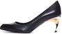 (W) Alexander McQueen Kulit Runcing Toe Slip-On Stiletto 6.5cm 'Hitam' 780687WIEX21399