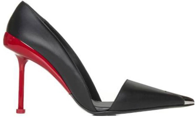 (W) Alexander McQueen Tacón de Aguja Negro de Piel con Punta en Punta 768104WIEA31695 Order (W) Alexander McQueen Tacón de Aguja Negro de Piel con Punta en Punta 768104WIEA31695