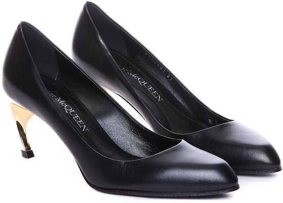 (Women) Alexander McQueen Leather Pointed Toe Slip-On Stiletto 6.5cm 'Black' 780687WIEX21399 Order (Women) Alexander McQueen Leather Pointed Toe Slip-On Stiletto 6.5cm 'Black' 780687WIEX21399