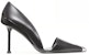 (W) Alexander McQueen Kulit Tumit Runcing Slip-On Hitam 'Stiletto Selesa Anti-Gelincir' 768104WIEA31081