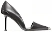 Order (W) Alexander McQueen Leren Puntige Slip-On Zwart ''Comfortabele Antislip Hoge Hak'' 768104WIEA31081