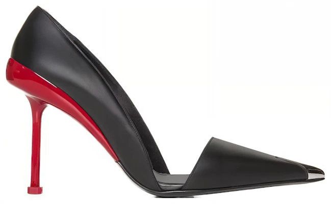 (W) Alexander McQueen Leren Puntige Slip-On Stiletto ''Zwart'' 768104WIEA31695 Order (W) Alexander McQueen Leren Puntige Slip-On Stiletto ''Zwart'' 768104WIEA31695