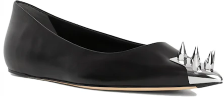 Lookbook (Women) Alexander McQueen Leather Pointed Toe Slip-On 'Black' 651815WIA141081