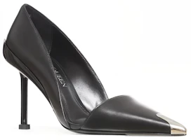 Lookbook (W) Alexander McQueen Hak Tinggi Kulit Hitam Anti-Selip Nyaman dan Tahan Lama 768104WIEA31081