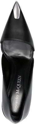 (W) Alexander McQueen Leren Puntige Slip-On Zwart ''Comfortabele Antislip Hoge Hak'' 768104WIEA31081 Purchase (W) Alexander McQueen Leren Puntige Slip-On Zwart ''Comfortabele Antislip Hoge Hak'' 768104WIEA31081
