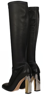(Women) Alexander McQueen Leather PU High-Top 'Black' 534136WHSS01000 Lookbook (Women) Alexander McQueen Leather PU High-Top 'Black' 534136WHSS01000